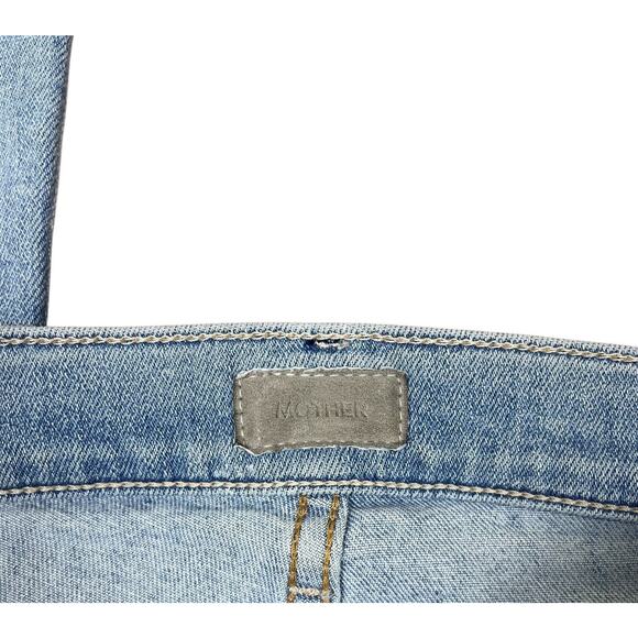 Mother Denim The Outsider Ankle Chew in Poisoned Petals Cropped Jeans Size 25 - Picture 7 of 11